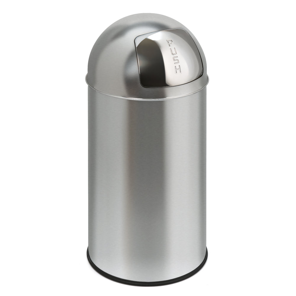 Affaldsspand i mat stål - 40 liter