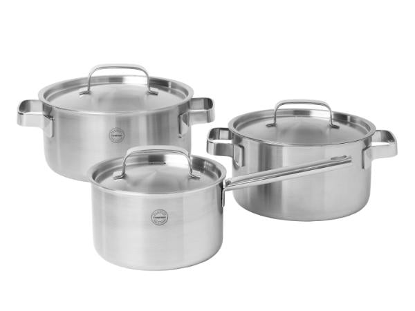 Pillivuyt Gourmet Somme Grydepakke med tre gyder og tre låg