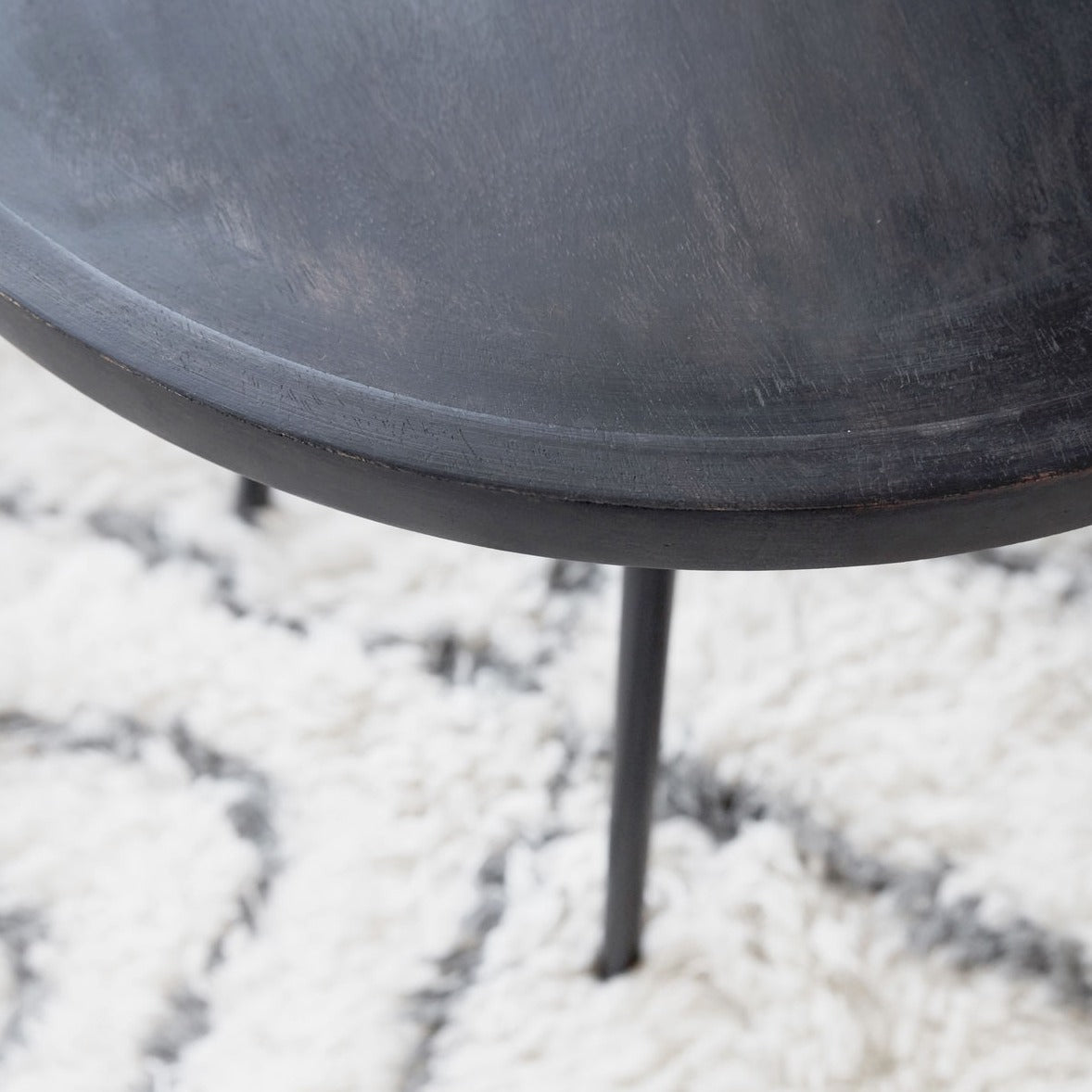 HDJuco - Sæt med 3 sorte loungeborde