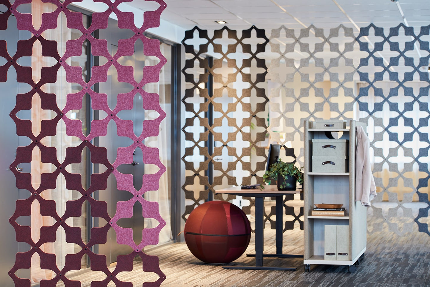 Cobogo akustik loftpanel, flere farver, 12-pak