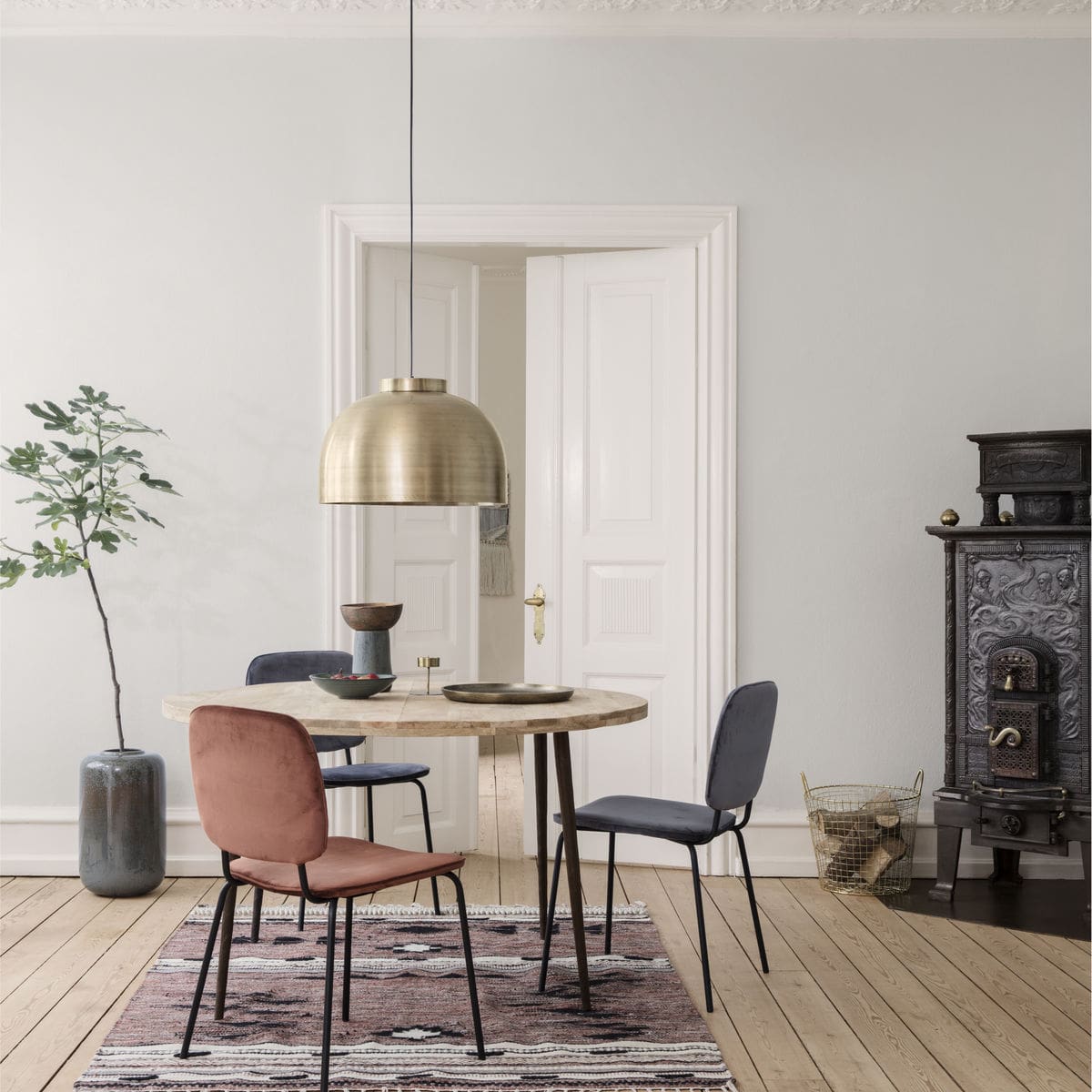 Pendel lampe - Bowl, Messing - Ø50 cm