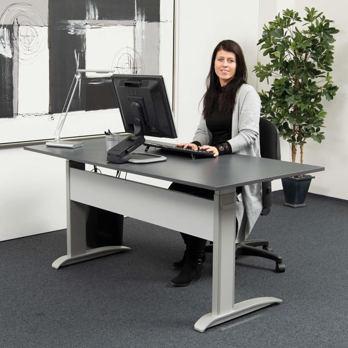 Hæve-sænkebord BASIC - 160 x 80 cm (68-120 cm høj)