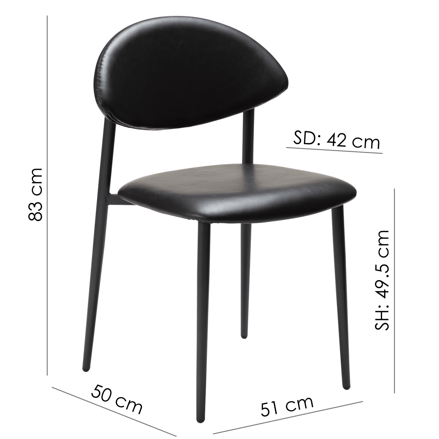 TUSH stole - Sort, Brun eller Hvid (2 stk.)