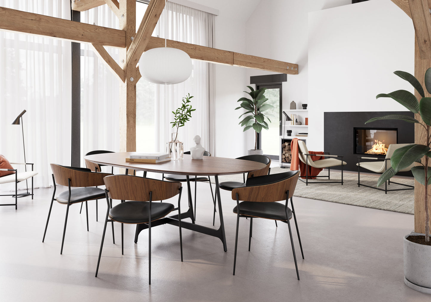 OOID mødebord - Oval - Eg - 110 x 220 cm